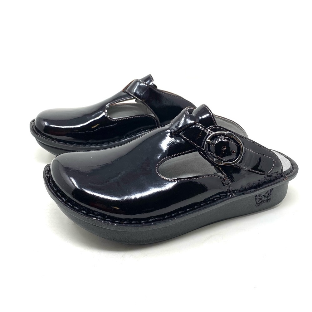Alegria Professional Classic Black Cherry Patent Leather Clog APMA - Picture 3 of 9